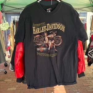 Black Harley Davidson T-Shirt Size : XL
